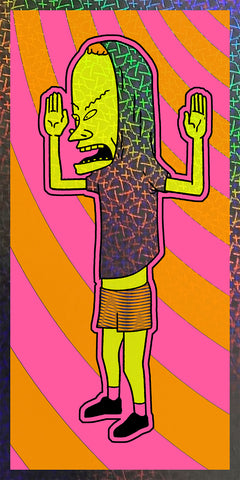 Cornholio - blacklight handbill