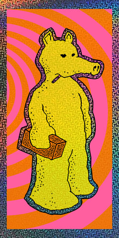 Quas - blacklight handbill