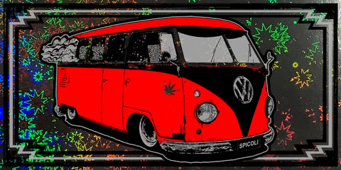 Spicoli's Bus Holographic Handbill