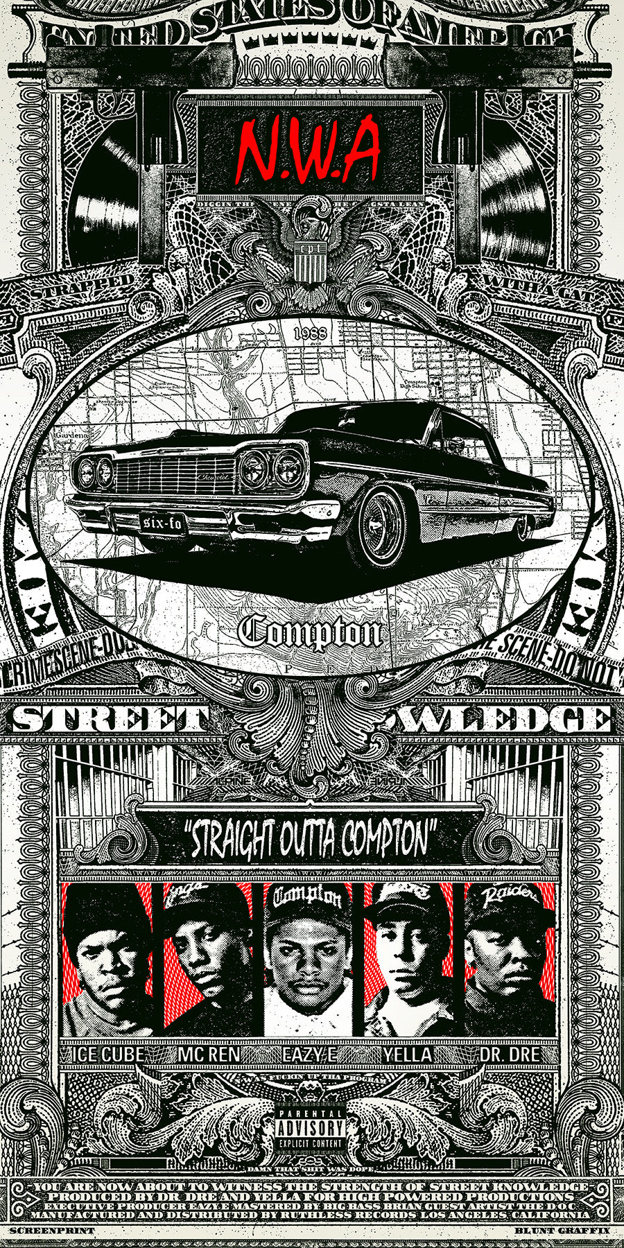 Straight Outta Compton / N.W.A. – Blunt Graffix
